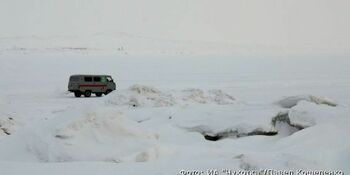На Чукотке открыли ледовую переправу через Анадырский лиман