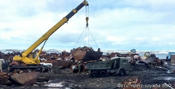 Военные снесли все здания в городке «Западный» на Чукотке