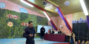 В Билибино полицейские и общественники побывали в детском лагере «Молодая гвардия»