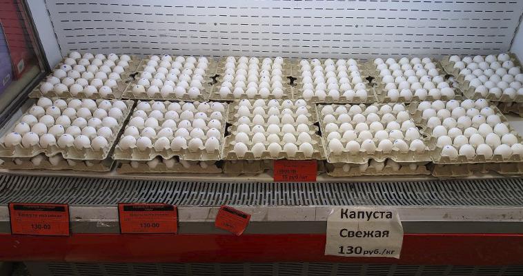 Вторую партию куриного яйца доставили в Билибино из Анадыря