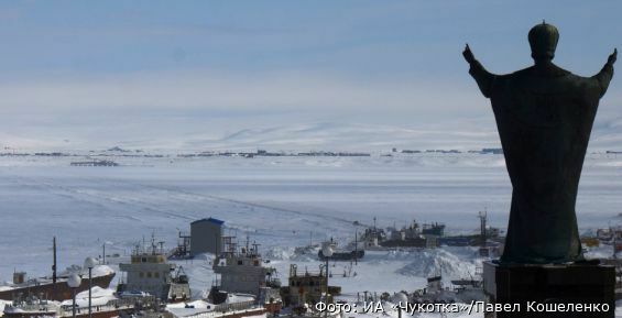 С 16 часов официально открыта ледовая дорога через Анадырский лиман