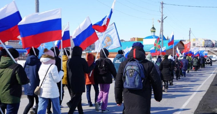 Молодежь Анадыря провела марш-бросок ко Дню Победы