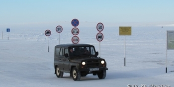 Ледовую переправу через Анадырский лиман временно закрыли