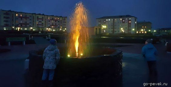 На Чукотке сербы смонтировали самый северный фонтан в России