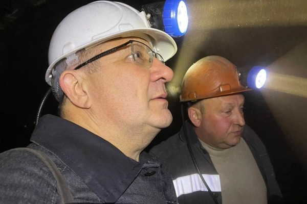 Александр Маслов посетил шахту «Угольная»