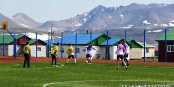 День футбольного свистка отметили в Провиденском городском округе турниром по мини-футболу