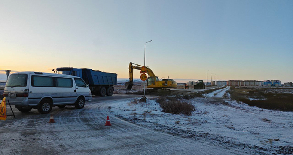 Начались подготовительные работы к ремонту дороги в главный аэропорт Чукотки 
