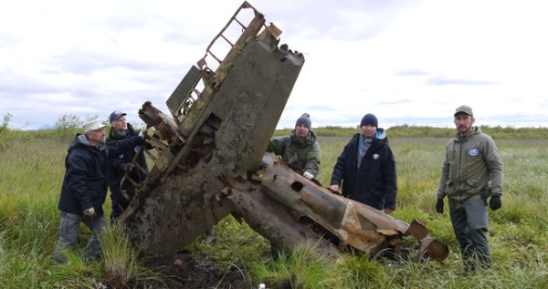 Фрагменты самолетов Второй мировой войны вывезли поисковики РГО с Чукотки