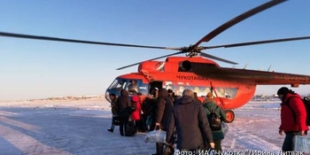 "ЧукотАВИА" приступила к регулярным вертолётным рейсам через Анадырский лиман