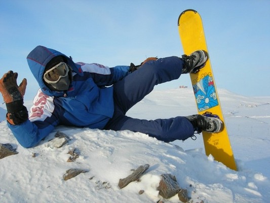 Анадырь. Дыч-сноубордист