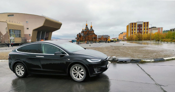 Первый электромобиль Tesla появился на Чукотке