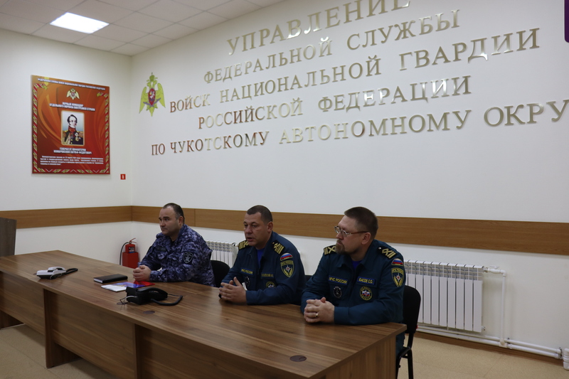 В Анадыре прошла встреча росгвардейцев и сотрудников ГИМС