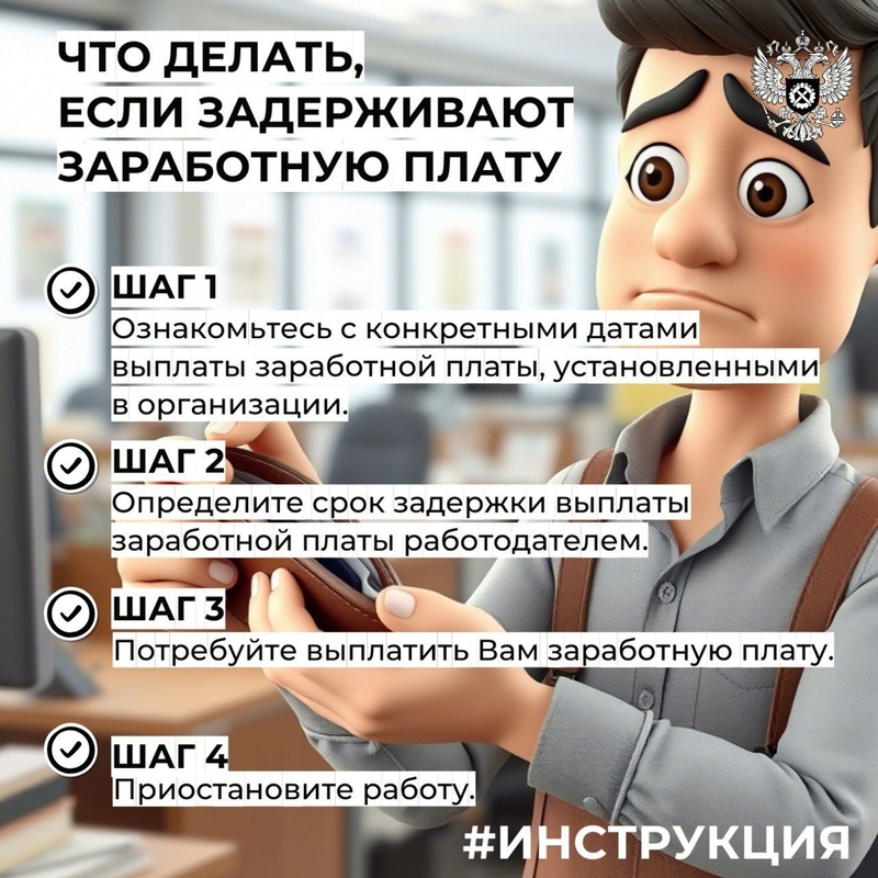 Что делать, если задерживают зарплату ?