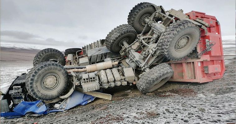 Водитель грузовика погиб на трассе "Певек – Билибино"