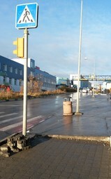 Мини-препятствие для колясок.