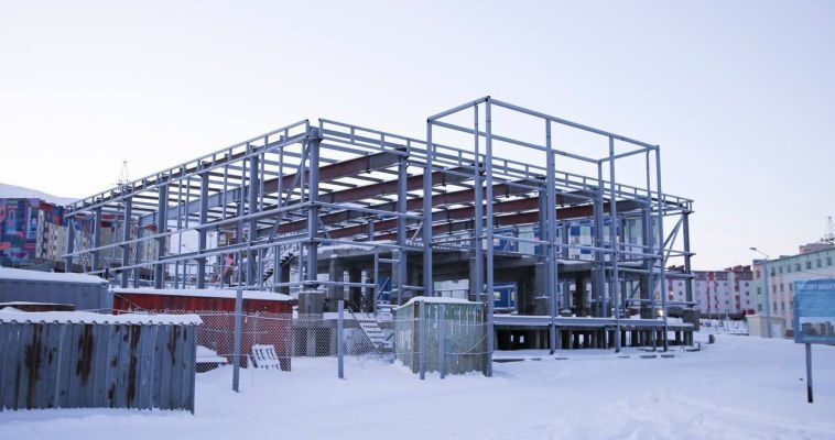 В Певеке возобновили работы по строительству спорткомплекса