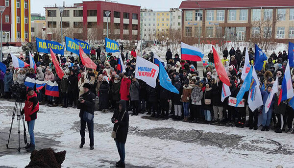 В Анадыре состоялся митинг в поддержку спецоперации на Украине
