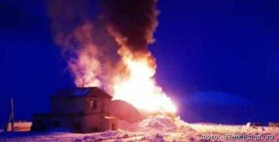 Жилой дом сгорел в Ванкареме