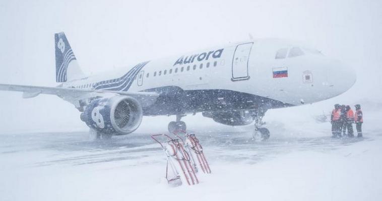 Все авиарейсы задержаны в аэропорту Анадыря из-за циклона