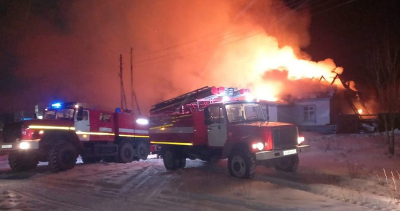 Пожар уничтожил православный храм в труднодоступном селе Омолон
