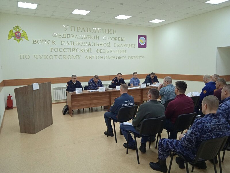 На Чукотке прошло заседание координационного совета по антитеррористической защищенности объектов образования при региональном Управлении Росгвардии 